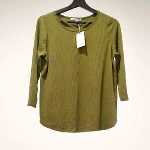 Olive Green Women's Top